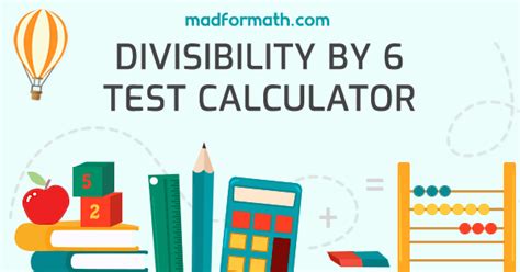 divisibility calculator|Divisibility Tests Calculator.